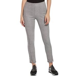 Lysse Women’s Black & White Skinny Stretch Pull-On Knit Denim Ankle Pants Size M